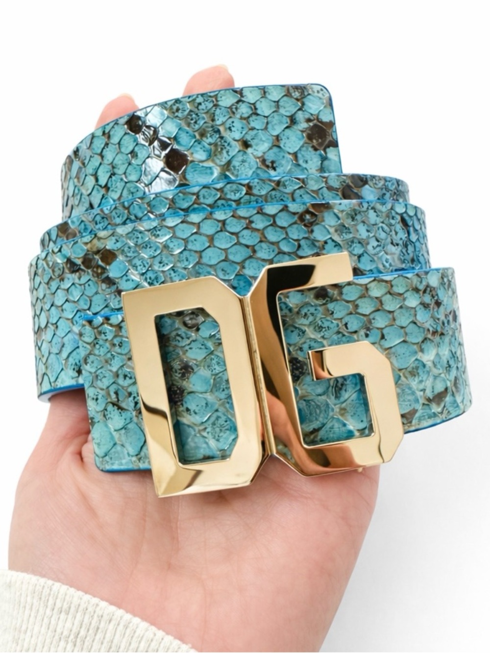 Vintage Dolce & Gabbana Python Belt